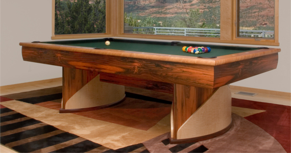 Ovoid Trestle Pool Table